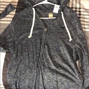 Hollister Grey Zip Up Jacket New